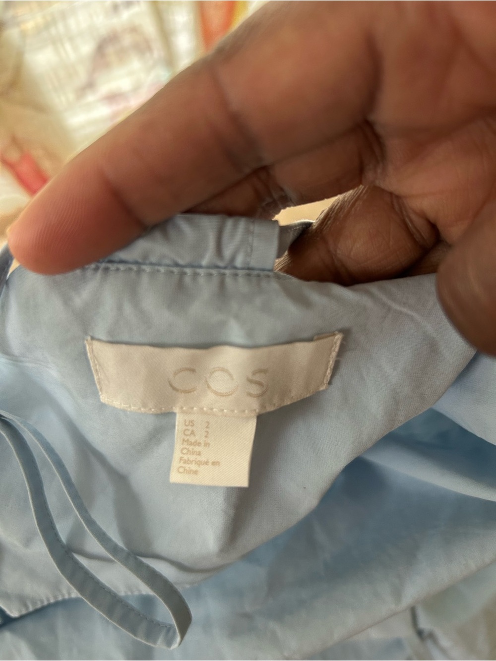 COS Pale Blue Women's Dress with Minimal Label